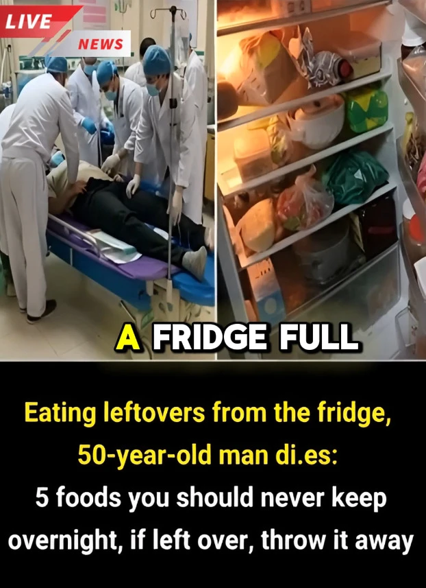  Eating Leftovers From the Fridge, 50-Year-Old Man Dies: 5 Foods You Should NEVER Keep Overnight . If Left Over, Throw It Away