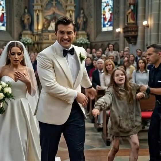 A homeless girl stopped a billionaire at his wedding and whispered, “Don’t marry her.” Then she revealed a secret only the bride and lawyer knew