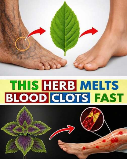 Top Herbs That Dissolve Deadly Blood Clots in Your Legs🌿 The most powerful herbs that help fight dangerous blood clots in the legs